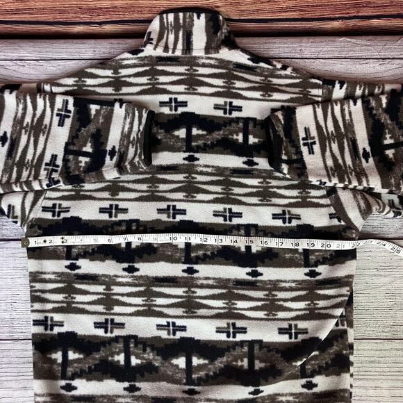 Patagonia Synchilla Snap-T Pullover Shepherd Knit Birch White Fleece - Picture 4 of 8